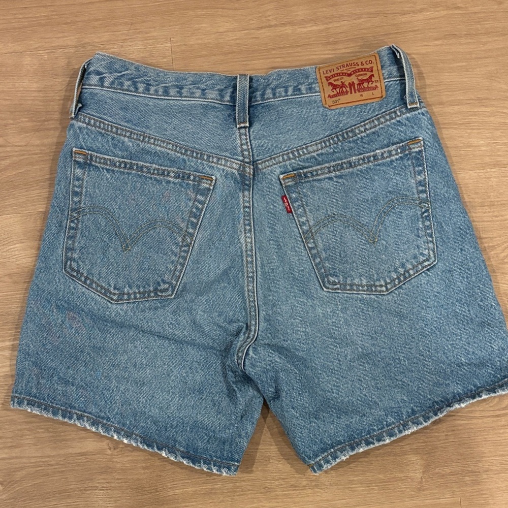 Levi's Light Blue Denim Cutoff Shorts